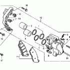 VT750DCA Передний тормозной суппорт