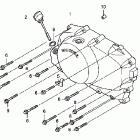 VT750DCA Крышка картера правая
