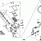CB900F Главный тормозной цилиндр - передний