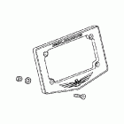 GL1800 License plate frame (chrome)