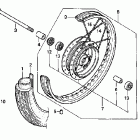 CB250 Переднее колесо