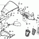 CBR600RR Верхний обтекатель