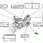 CB900F Предупредительные таблички