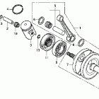 CR85RB Коленвал