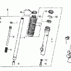 CRF100F Передняя вилка