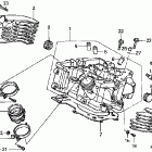 VT1100C2 Головка цилиндров задняя