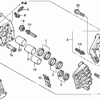 VTX1800F3 Передний тормозной суппорт правый