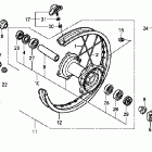 CRF250R Заднее колесо