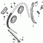 CB900F Цепь ГРМ и натяжитель
