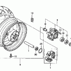 CB900F Заднее колесо