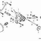 VTX1300C Масляный насос и фильтр