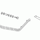 GL1800 Trunk rail (chrome)