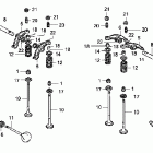 VT750DCA Распредвал и клапана