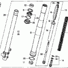 CR85RB Передняя вилка