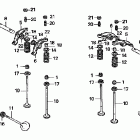 VT750DCA Распредвал и клапана