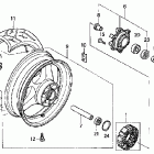 CBR600F4 Rear wheel ('01-'06)