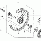 CR85RB Переднее колесо