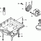 CB600F Масляный насос и картер
