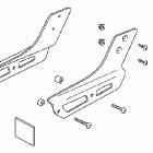 VTX1800F1 Backrest deluxe chrome rrcarrier mount brackets