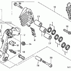 ST1300A Передний тормозной суппорт левый