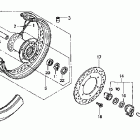 VT750DCA Переднее колесо