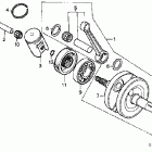 CR85RB Коленвал