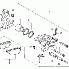 CBR600RR Задний суппорт тормозной