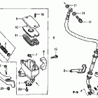 VT750DCA Главный тормозной цилиндр - передний