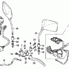 CB600F Рулевые переключатели и рычаги