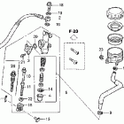CBR600F4 Задний тормозной цилидр