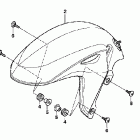 CB600F Крыло переднее