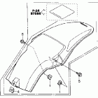 CR85RB Заднее крыло