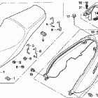 CB600F Сидение и облицовка сидения