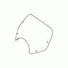 VTX1300C Boulevard shield (smoke)