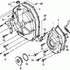 CB600F Кожух сцепления