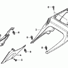 CBR600RR Rear cowl ('05-)