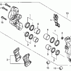 CBR600RR Front brake caliper ('05-)