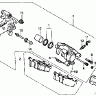 CR85RB Задний суппорт тормозной