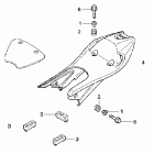 NSF100 Сидение и задний обтекатель