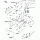 Prairie 400 4X4 (KVF400-C2) Заднее крыло