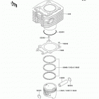 Bayou 220 (KLF220-A15) Цилиндр и поршни