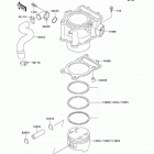 Prairie 400 4X4 (KVF400-C2) Цилиндр и поршни