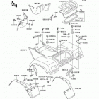 Bayou 300 4X4 (KLF300-C12) Заднее крыло