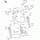 Bayou 220 (KLF220-A15) Задняя подвеска