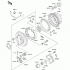 Bayou 300 4X4 (KLF300-C12) Задняя ступица колеса