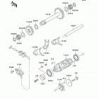 Bayou 300 4X4 (KLF300-C12) Валы и вилки переключения передач