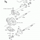 Bayou 220 (KLF220-A15) Задняя ось