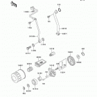 Prairie 300 4X4 (KVF300-A2) Масляный и водяной насос. фильтр масленый