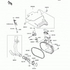 Prairie 650 4X4 (KVF650-A1) Converter cover / drive belt