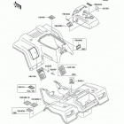 Bayou 220 (KLF220-A15) Наклейки предупреждения